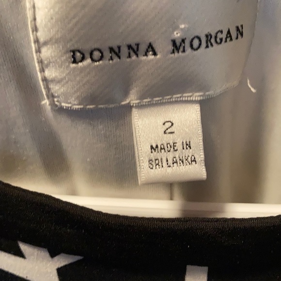 {Donna Morgan} Print Zip Detail Jersey Shift Dress - Picture 5 of 6